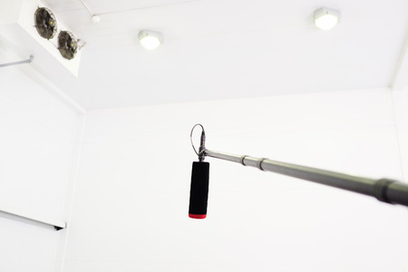 Close-up of a telescopic microphoneの写真素材