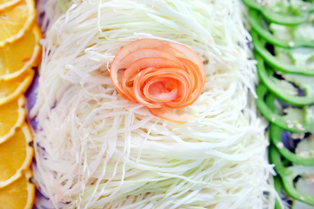 The image of a vegetables on a counterの写真素材