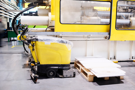 The image floor cleaning machineの写真素材