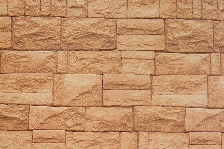 Closeup of a brick-wall backgroundの写真素材