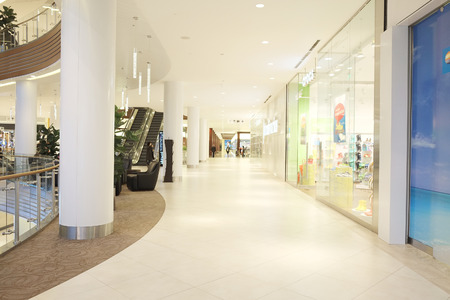 MOSCOW, RUSSIA  -  MARCH 26, 2015: Interior of the Crocus City Mall. Crocus City complex (Mall, Expo, Hotels, Concert hall, Restaurants)のeditorial素材