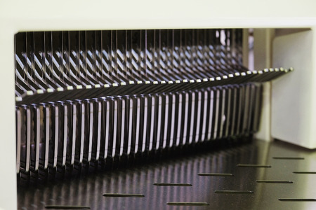 The image of a bread slicer in bakeryの写真素材