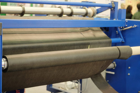 Production line in a textile industry