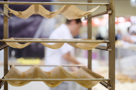 Metal rack for breadの写真素材