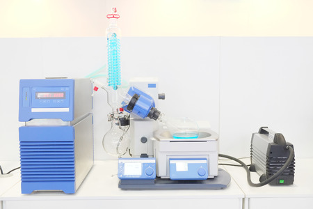 Laboratory rotary evaporator for research and developmentの写真素材