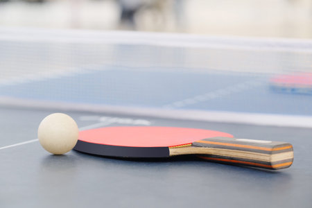Racket for tennis and a ball