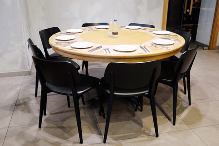 Interior of modern restaurantの写真素材