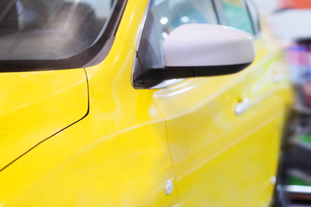 The image of a taxi yellow cabの写真素材