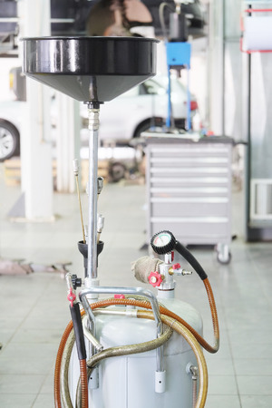 Moscow, Russia, May, 8, 2015: Cars in a dealer repair station in Moscow, Russiaの写真素材