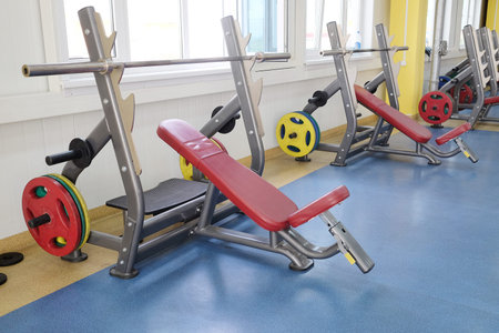 The image of a fitness hall