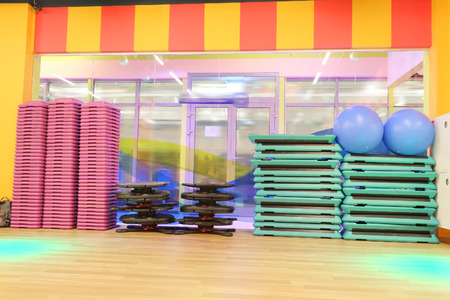 Interior of a fitness hallの写真素材
