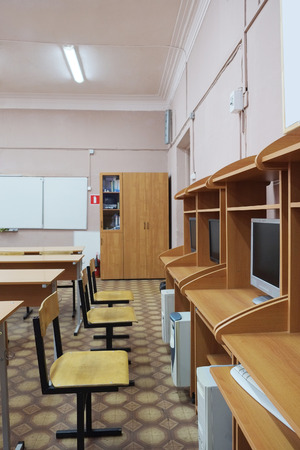 Computer class at schoolのeditorial素材