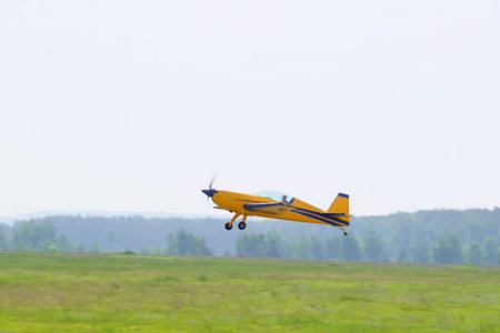 The image of a sport propeller airplane