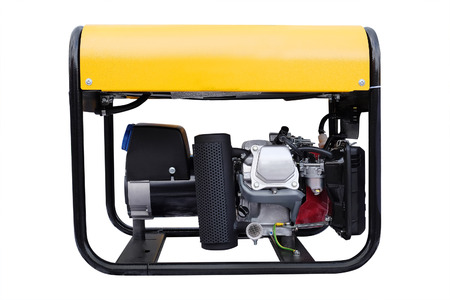 gasoline generator under the white backgroundの写真素材