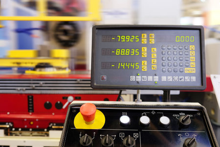 The image of metal-working machine