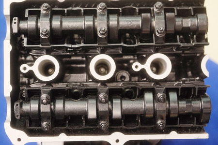 gas distribution mechanism of a car engineの写真素材