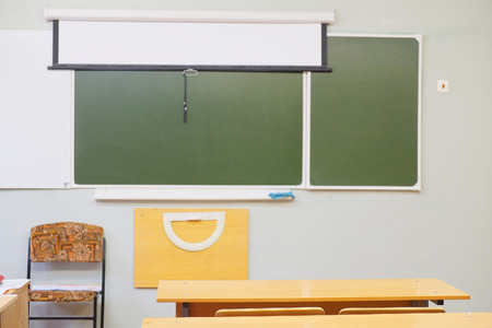 Interior of a class roomの写真素材