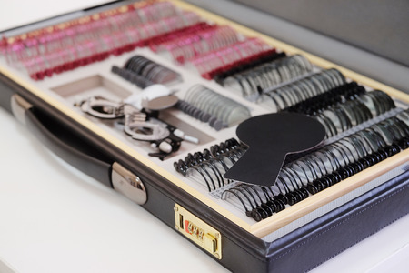 The image of an optometry setの写真素材