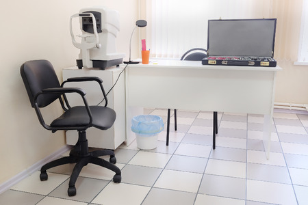 Interior of an ophthalmologic officeの写真素材