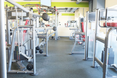 Interior of a fitness hall