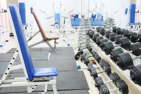 Interior of a fitness hall