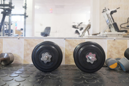Interior of a fitness hallの写真素材