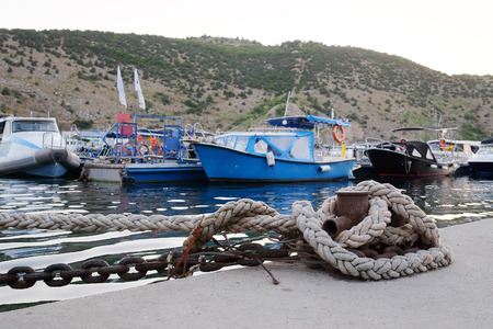 The image of a passenger boatの写真素材