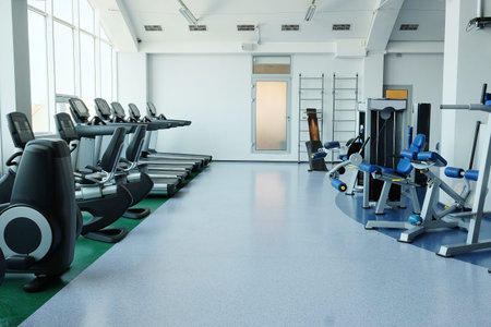 Interior of a fitness hall