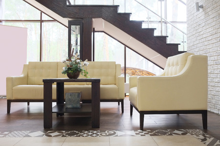 Interior of a waiting roomのeditorial素材