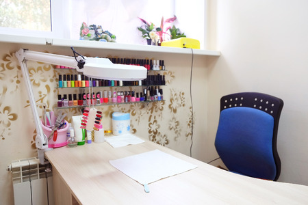 Interior of a manicure officeの写真素材