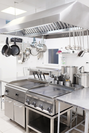 Professional kitchen in a restaurantの写真素材