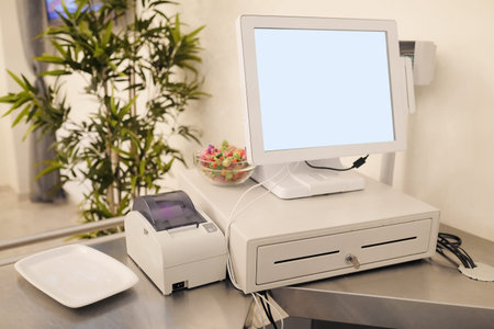 The image of a cash register