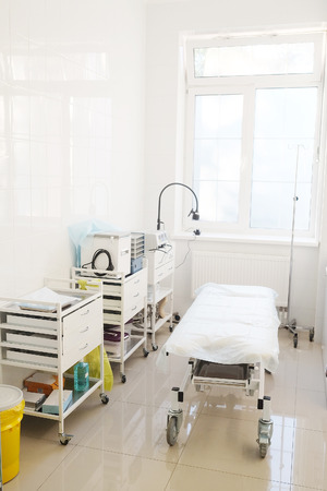 Interior of a hospital wardの写真素材