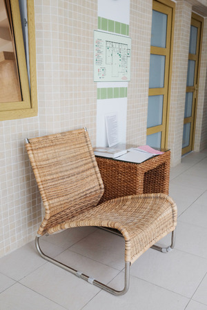 Interior of a corridor in the hotelの写真素材