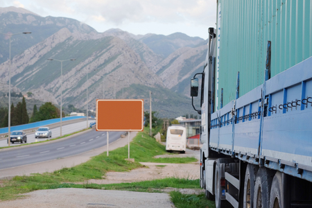 The image of a truckの写真素材