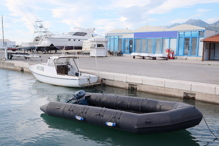 The image of an passenger motor boatの写真素材