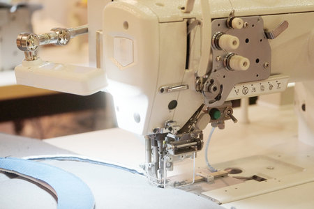 Part of an industrial sewing machine