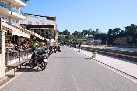 Ulcin, Montenegro, October, 24: Streets of Ulcin, one of the most beautiful cities in Montenegroのeditorial素材