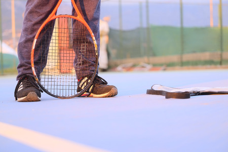 The image of a tennis-playerの写真素材