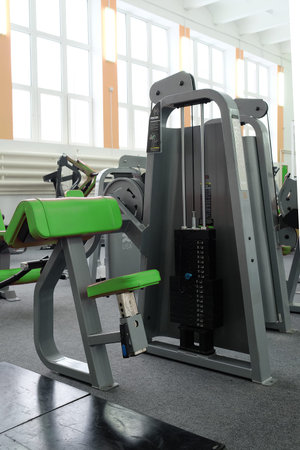 Gym apparatus in a fitness hall
