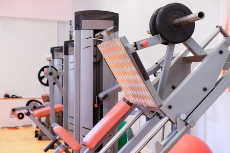 Interior of a modern fitness hall