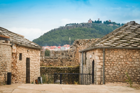 Bosnia, Mostar, January, 5, 2016: The street of Mostar, Bosniaのeditorial素材
