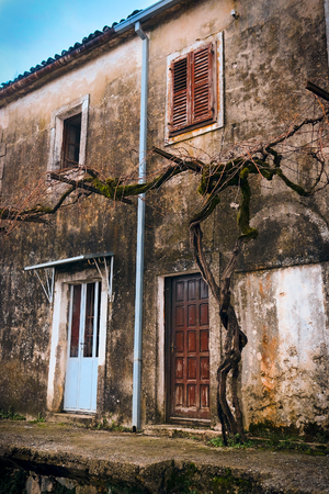 The image of an old houseの写真素材