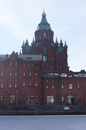 Helsinki, Finland - March, 14, 2016: Catholic cathedral in Helsinki, Finlandのeditorial素材