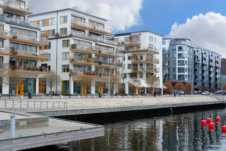 Stockholm, Sweden - March, 16, 2016: landscape with the image of Stockholm, Swedenのeditorial素材