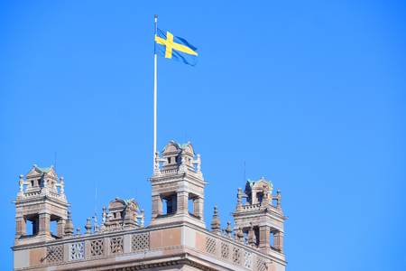 Stockholm, Sweden - March, 16, 2016: Ð¡ity Hall - one of the most popular tourist places in Stockholm, Swedenのeditorial素材