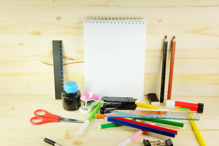 The image of school stationeryのeditorial素材