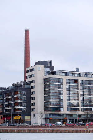 Helsinki, Finland - March, 14, 2016: landscape with the image of Helsinki, Finlandのeditorial素材