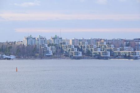 Helsinki, Finland - March, 14, 2016: landscape with the image of Helsinki, Finlandのeditorial素材