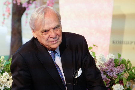 Moscow, Russia - May, 23, 2016: artistic director of the La Scala Aleksander Pereira on the press conference devoted to tours of the La Scala theater in Moscow.のeditorial素材